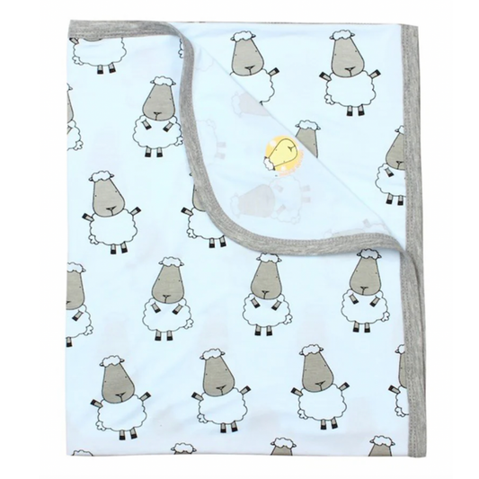 Single Layer Blanket Big Sheepz Blue - 36M