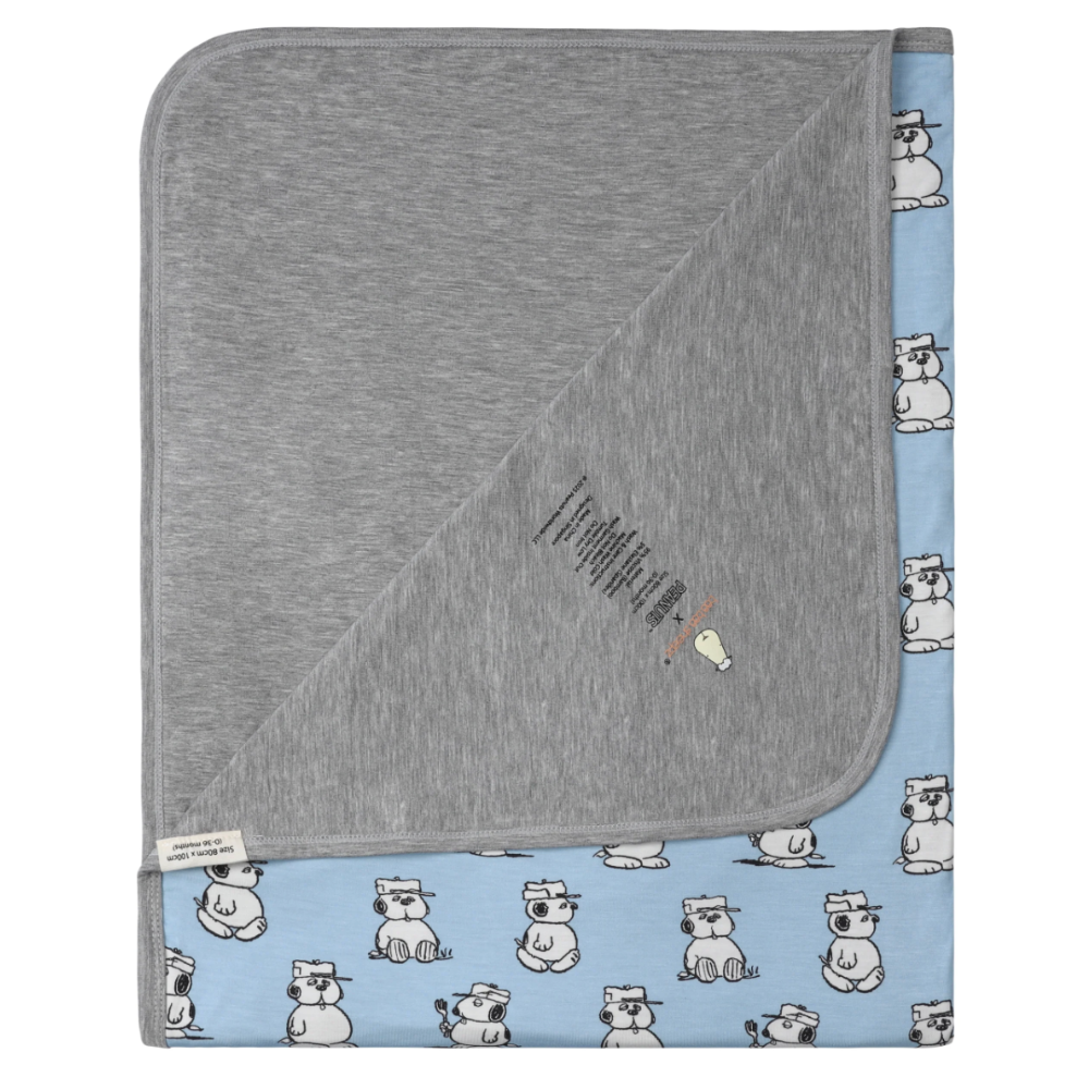 Double Layer Blanket Snoopy V2 S42 Blue - 36M