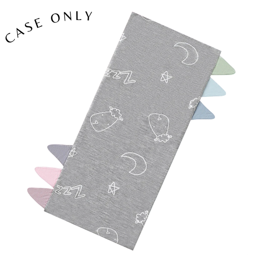 Small Bed-Time Buddy Case Sweet Dreams Baa Baa Grey with Colour tag