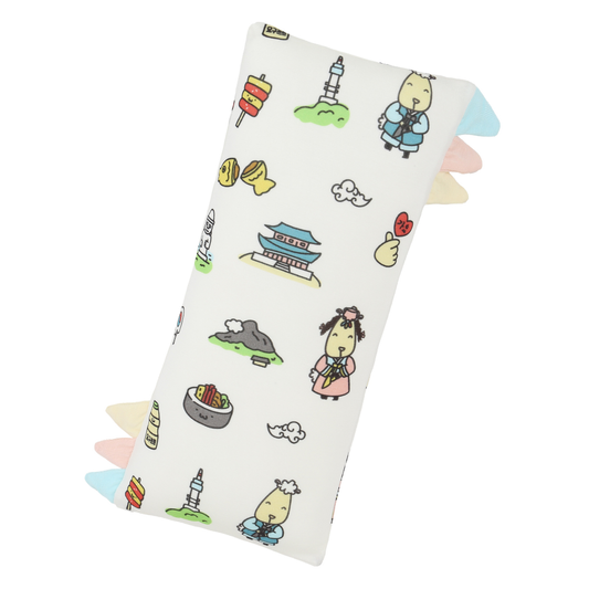 Small Bed-Time Buddy™ Seoul Snuggles K05 White with Color tag