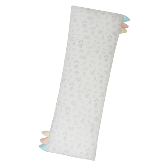 XL Bed-Time Buddy™ Seoul Soft K03 White with Color tag
