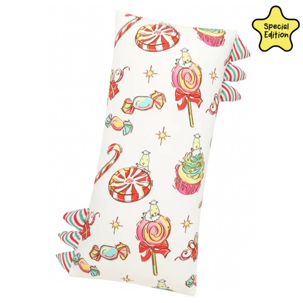 Medium Bed-Time Buddy™ Sweetmas Wonderland White with Stripe tag