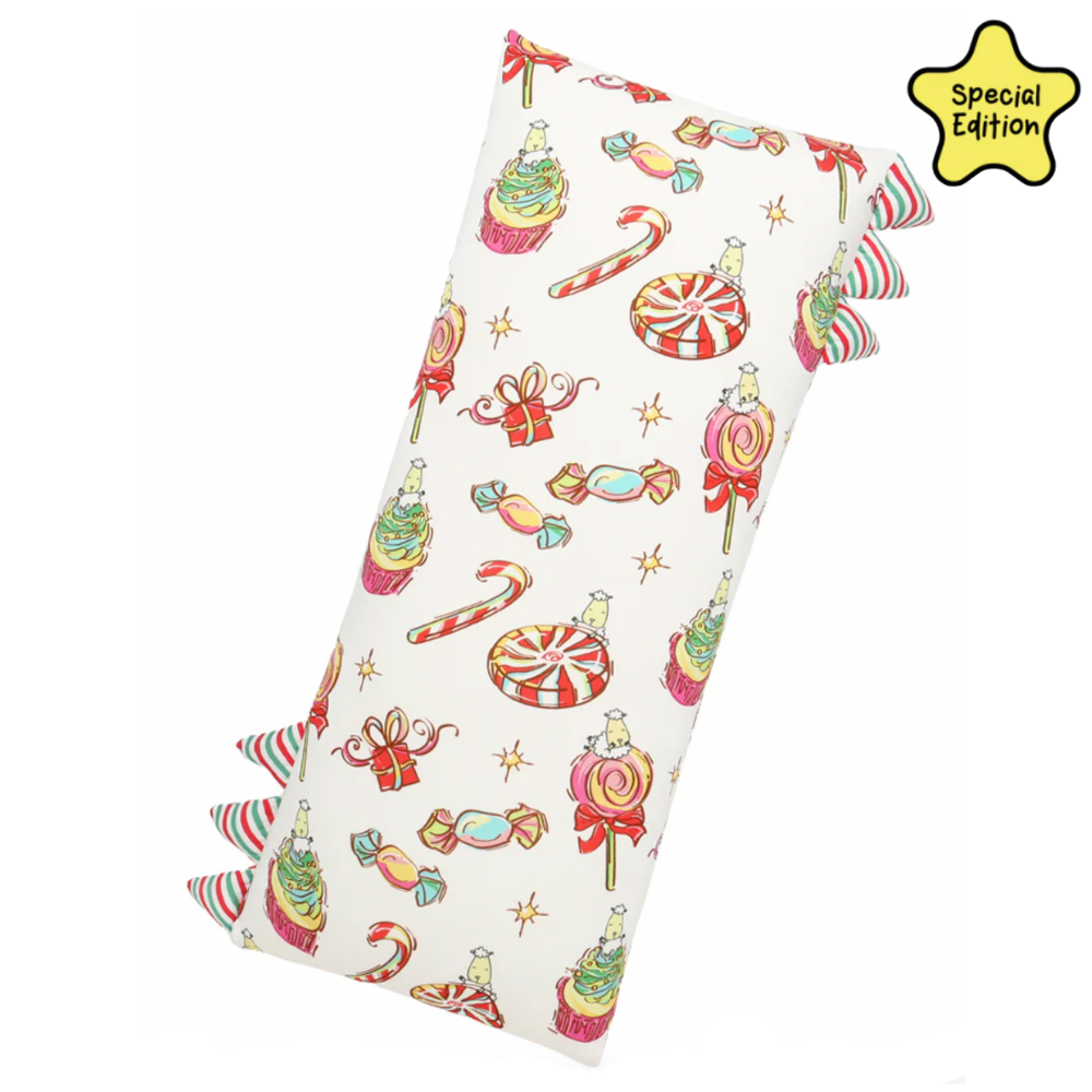 Jumbo Bed-Time Buddy™ Sweetmas Wonderland White with Stripe tag