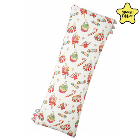 XL Bed-Time Buddy™ Sweetmas Wonderland White with Stripe tag