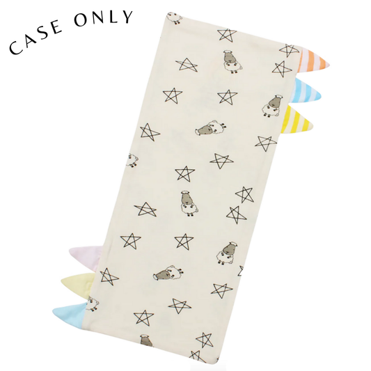 Medium Bed-Time Buddy™ Case Small Star & Sheepz Yellow with Colour & Stripe tag