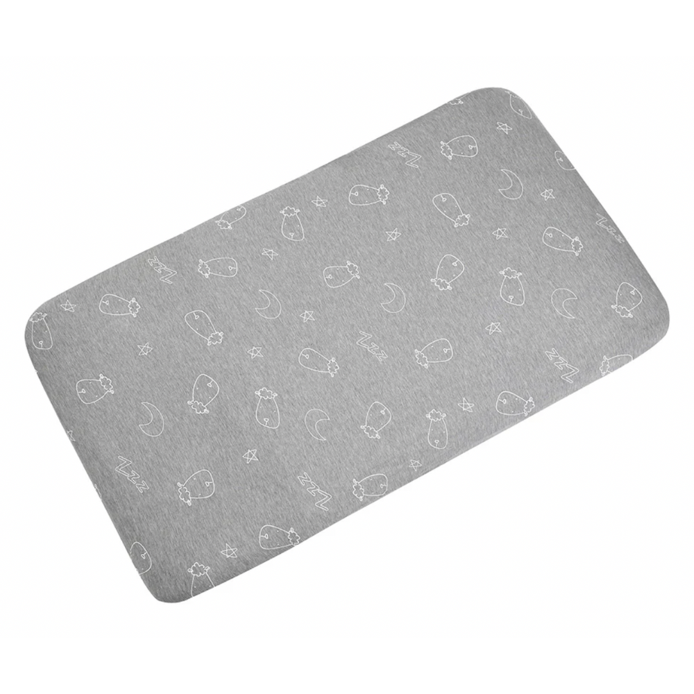 Mattress Sheet Sweet Dreams Baa Baa Grey