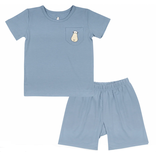 Short Sleeve Shirt + Shorts Ocean Set