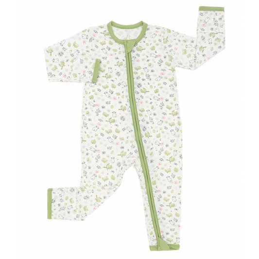 Zip Romper Dream Garden A Cream