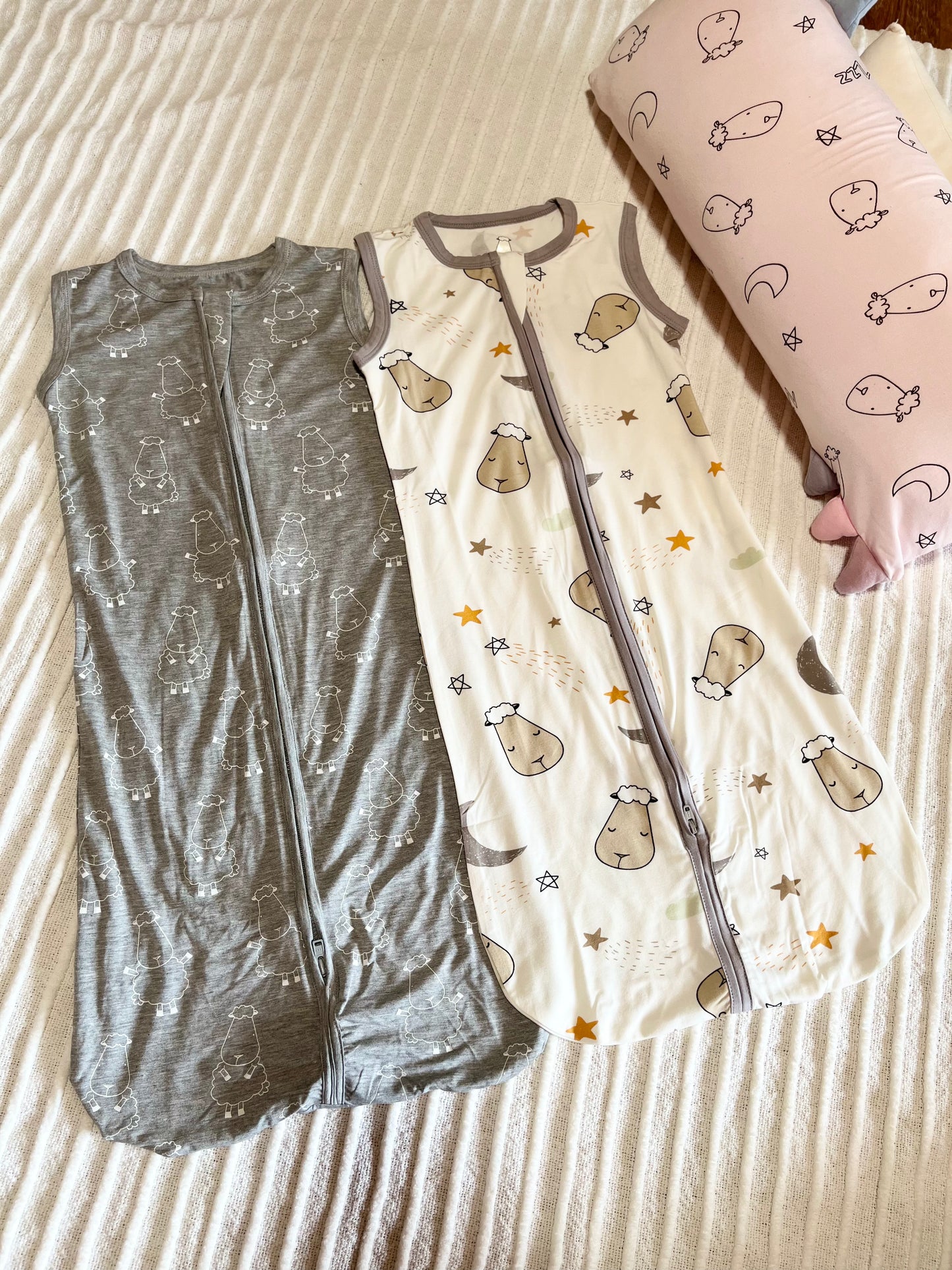 Sleeveless Sleeping Bag Zip Big Sheepz Grey