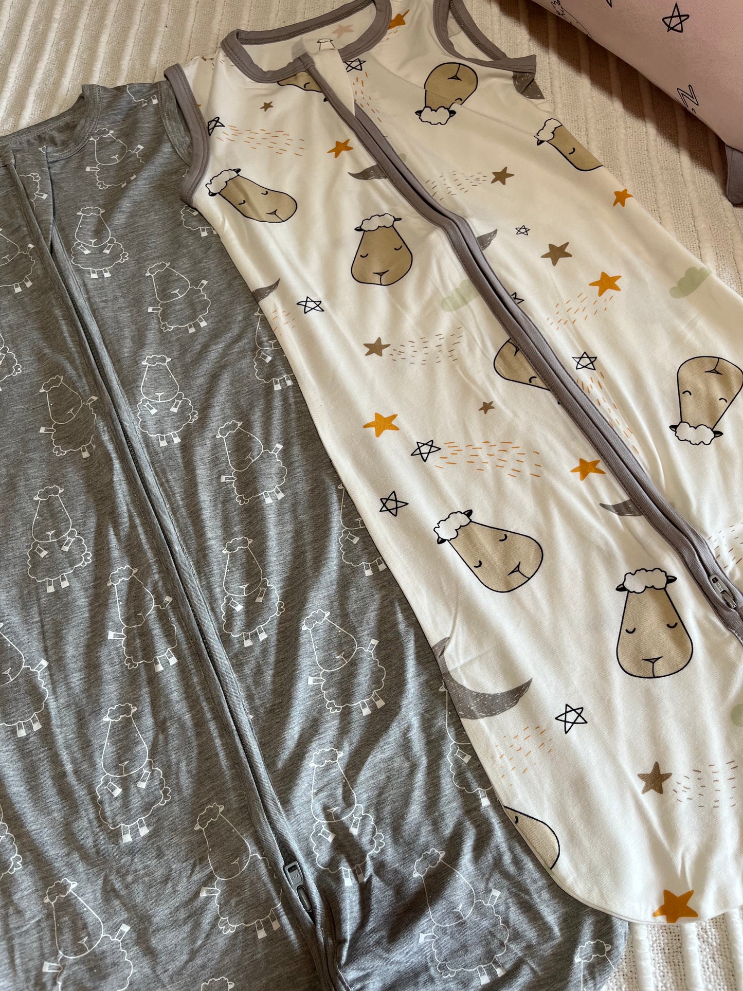 Sleeveless Sleeping Bag Zip Big Sheepz Grey