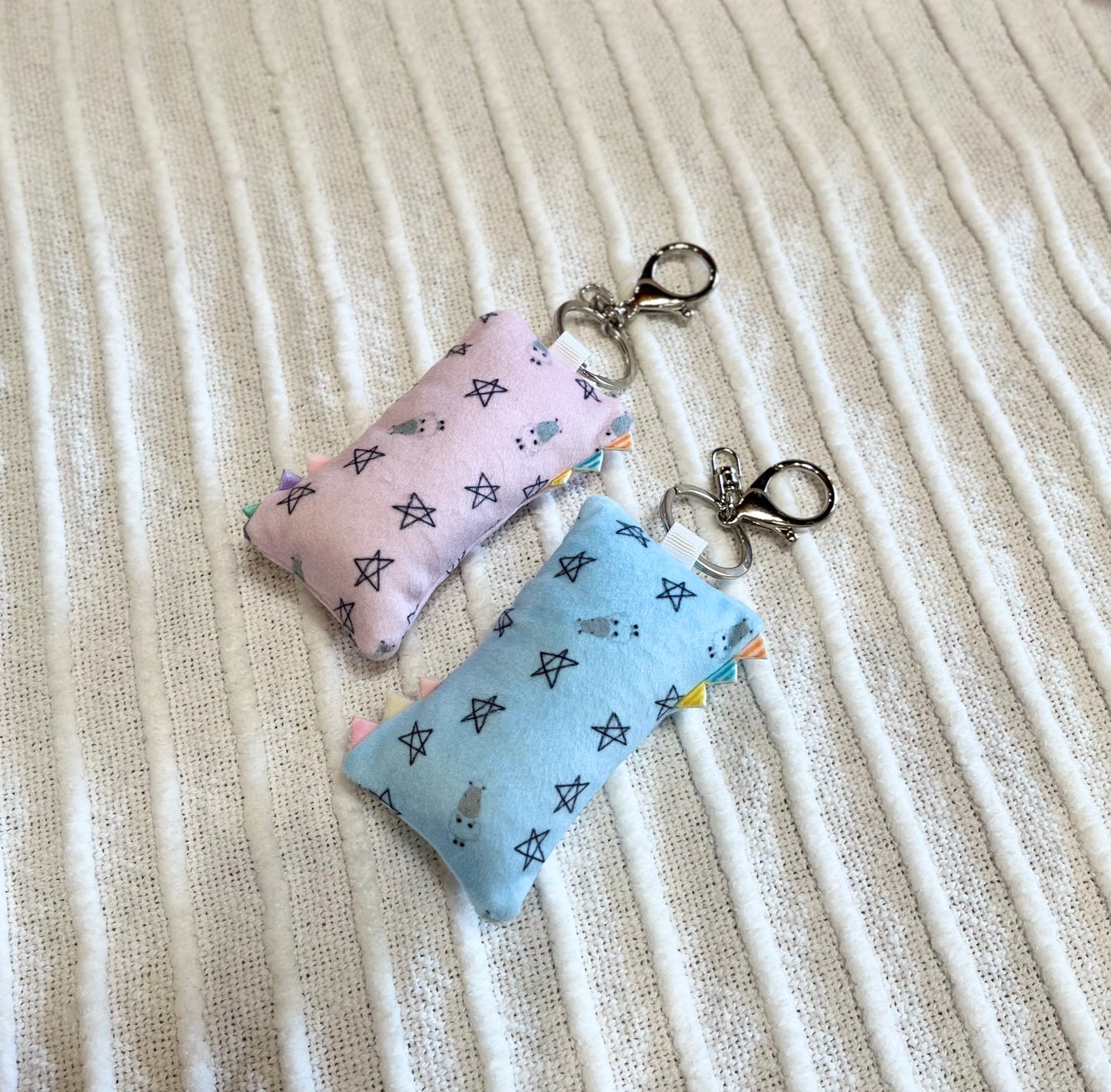 Keychain Bed-Time Buddy Small Stars & Sheepz Pink - 10cm