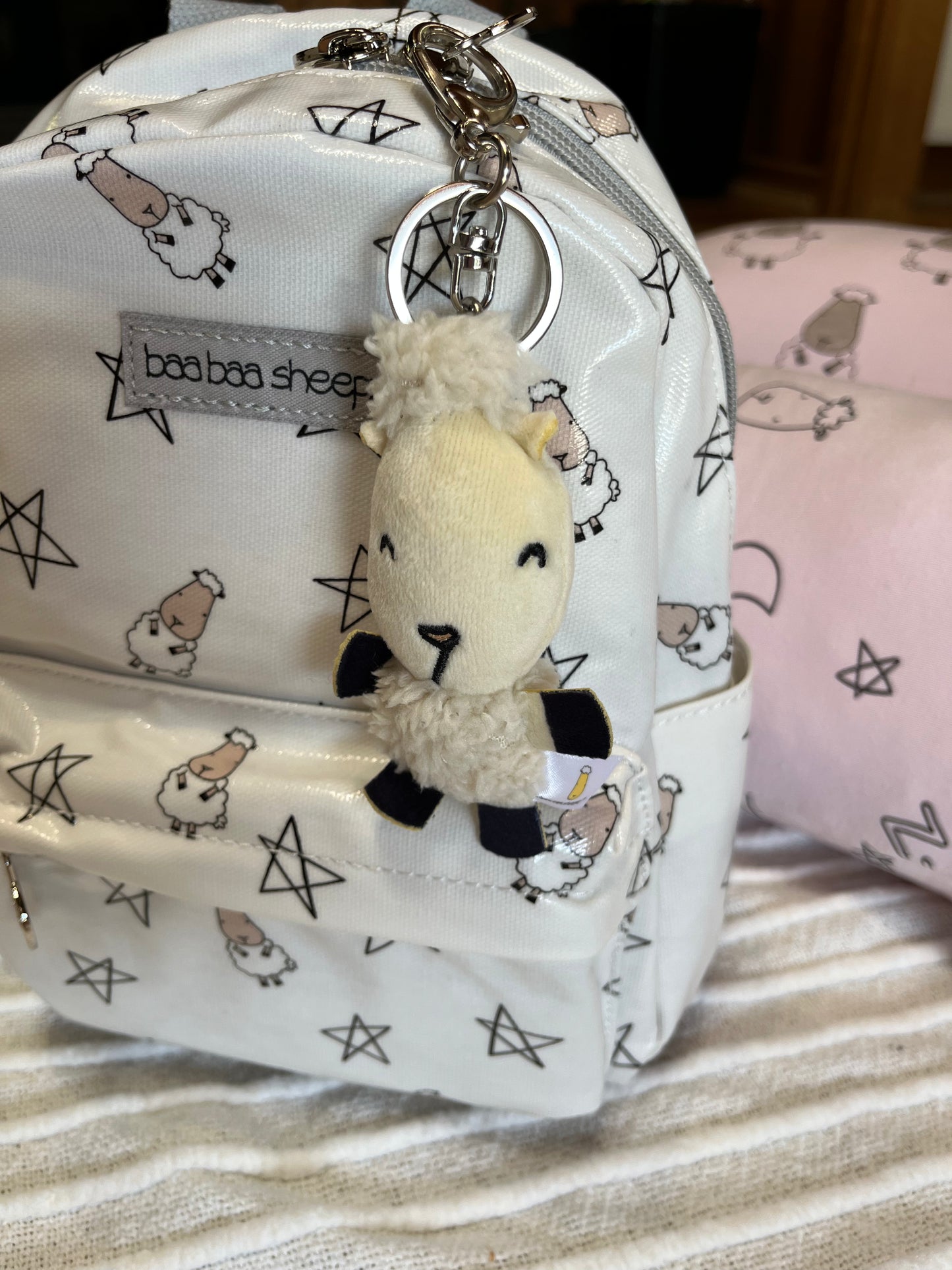 Baa Baa Soft Toy A Fluffy Keychain - 9cm Mini