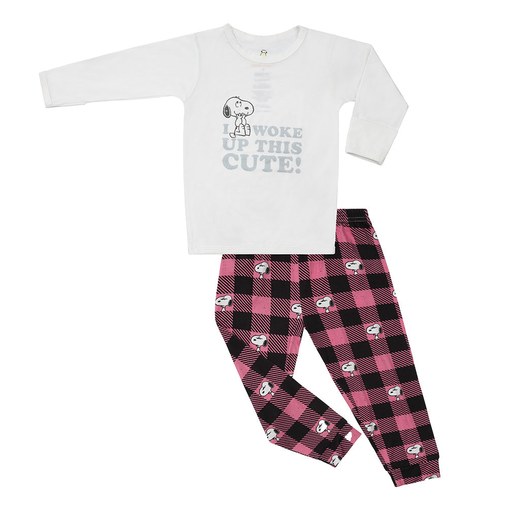 Snoopy V2 Pyjamas Set S18 White + Pants S18 Mix