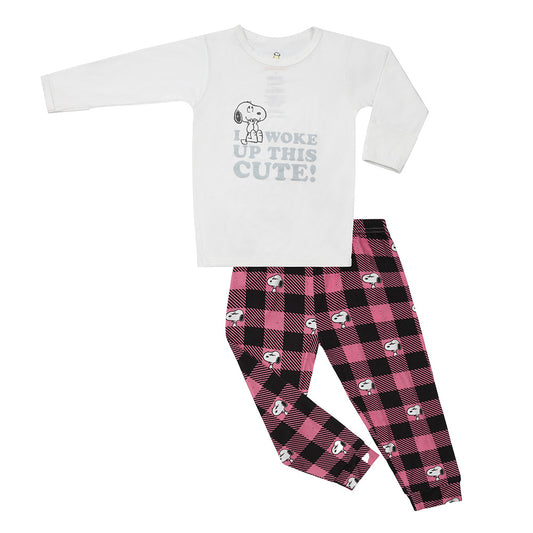 Snoopy V2 Pyjamas Set S18 White + Pants S18 Mix