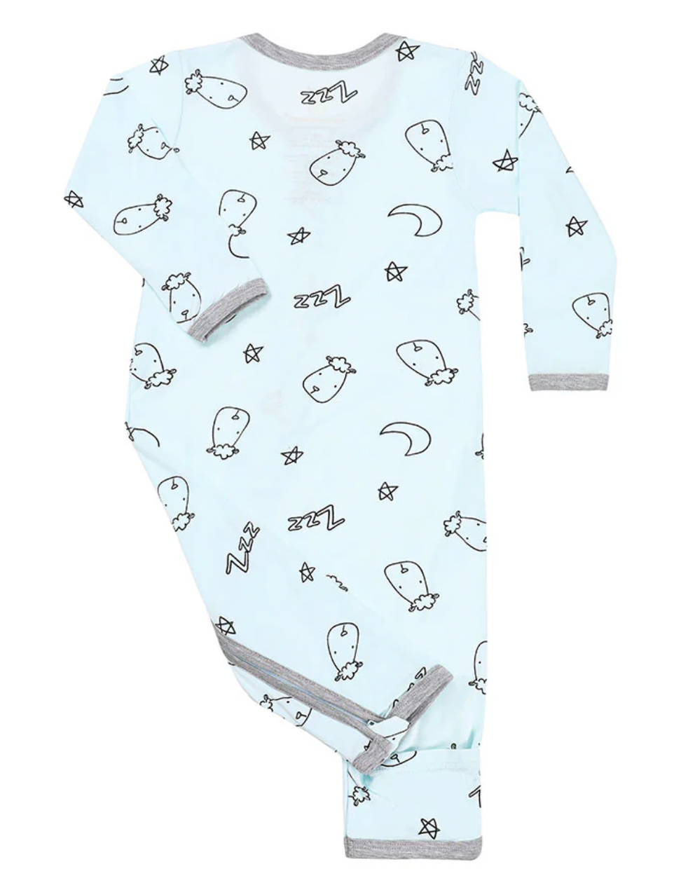 Zip Romper - Sweet Dreams Baa Baa Blue