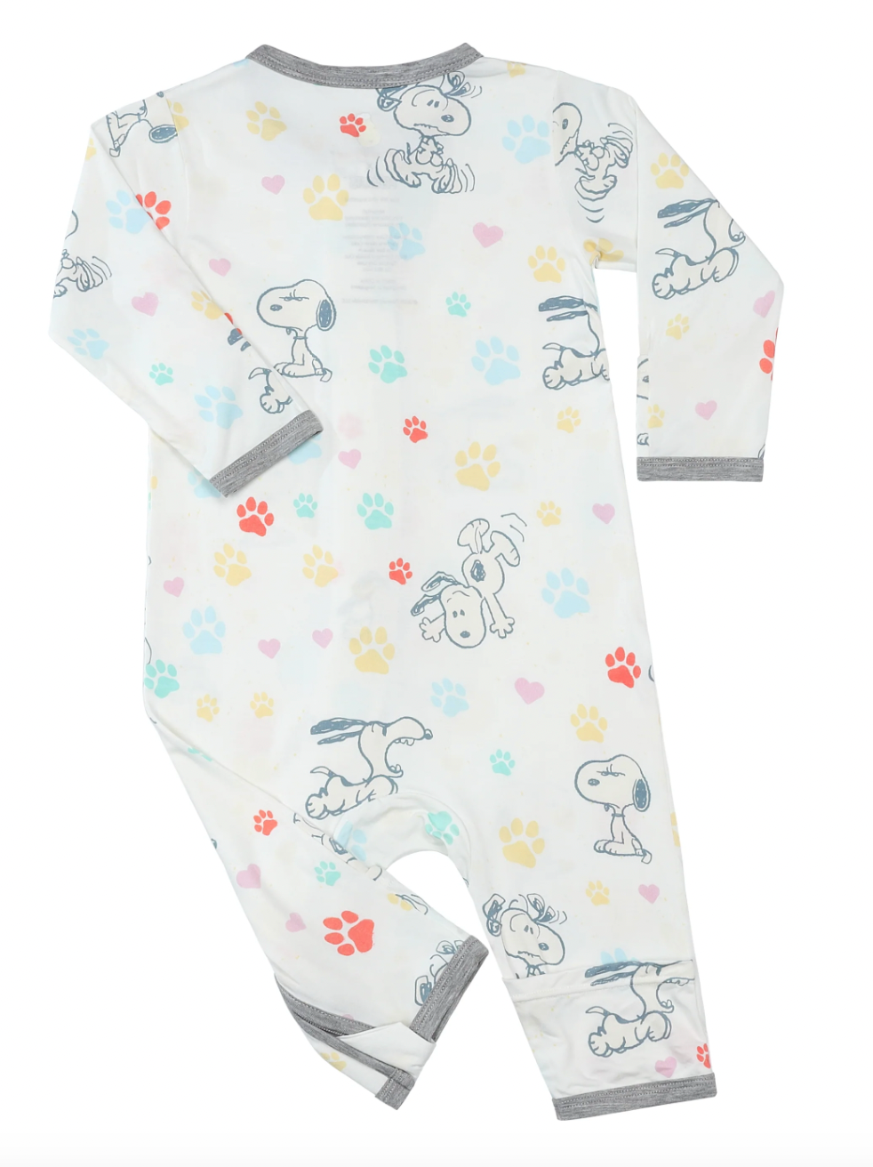 Snoopy Zip Romper S01 White