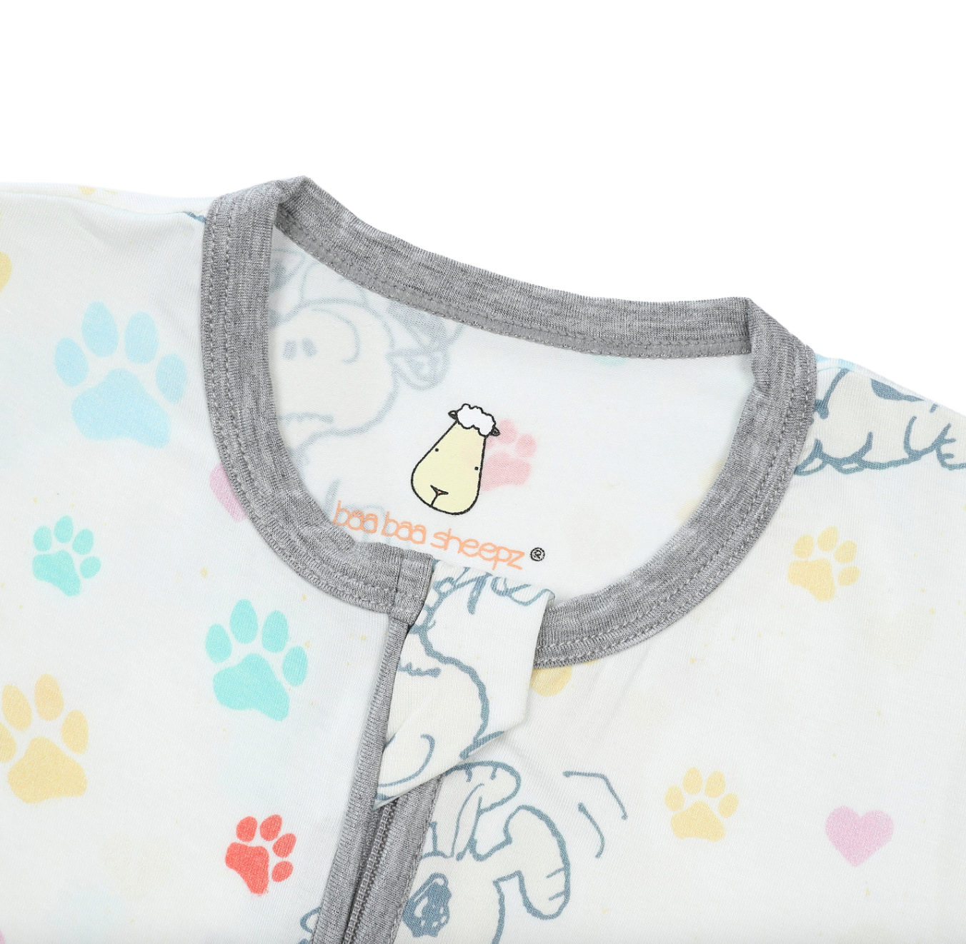 Snoopy Zip Romper S01 White