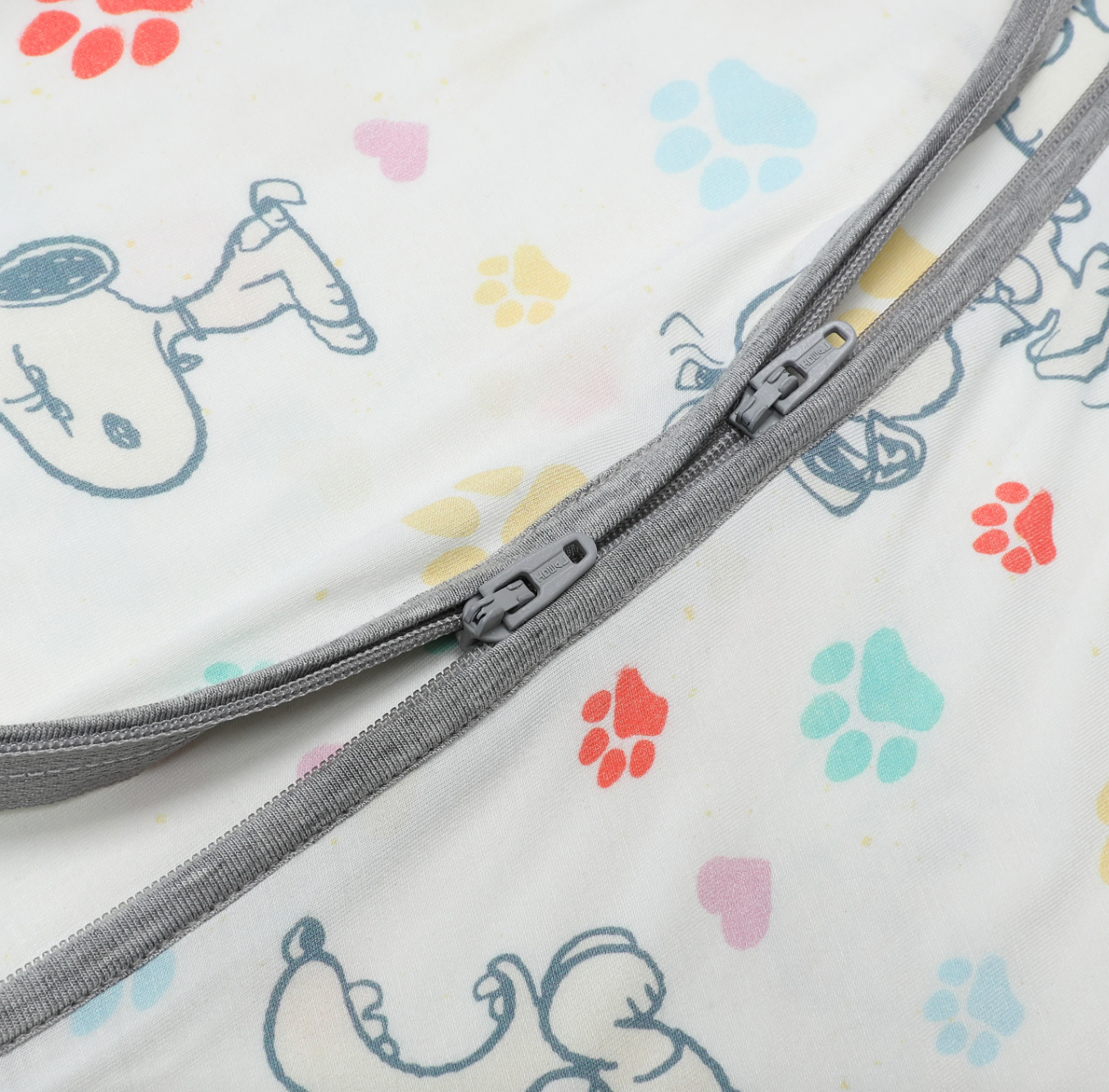 Snoopy Zip Romper S01 White