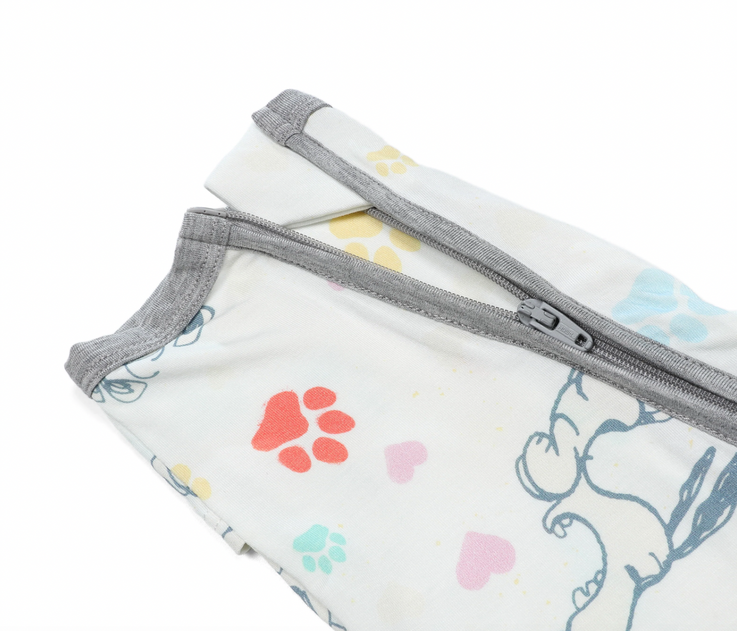 Snoopy Zip Romper S01 White