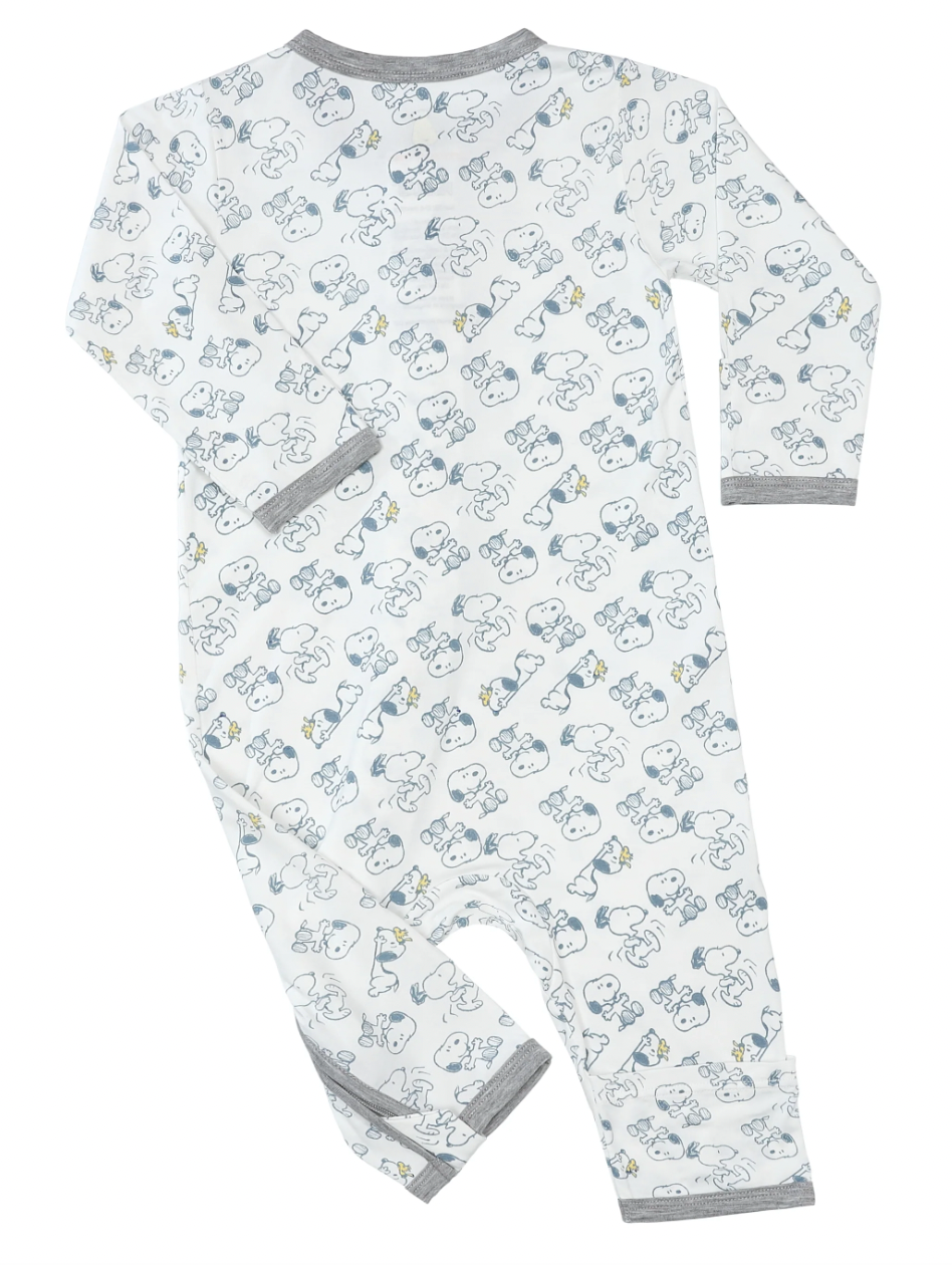 Snoopy Zip Romper S02 White