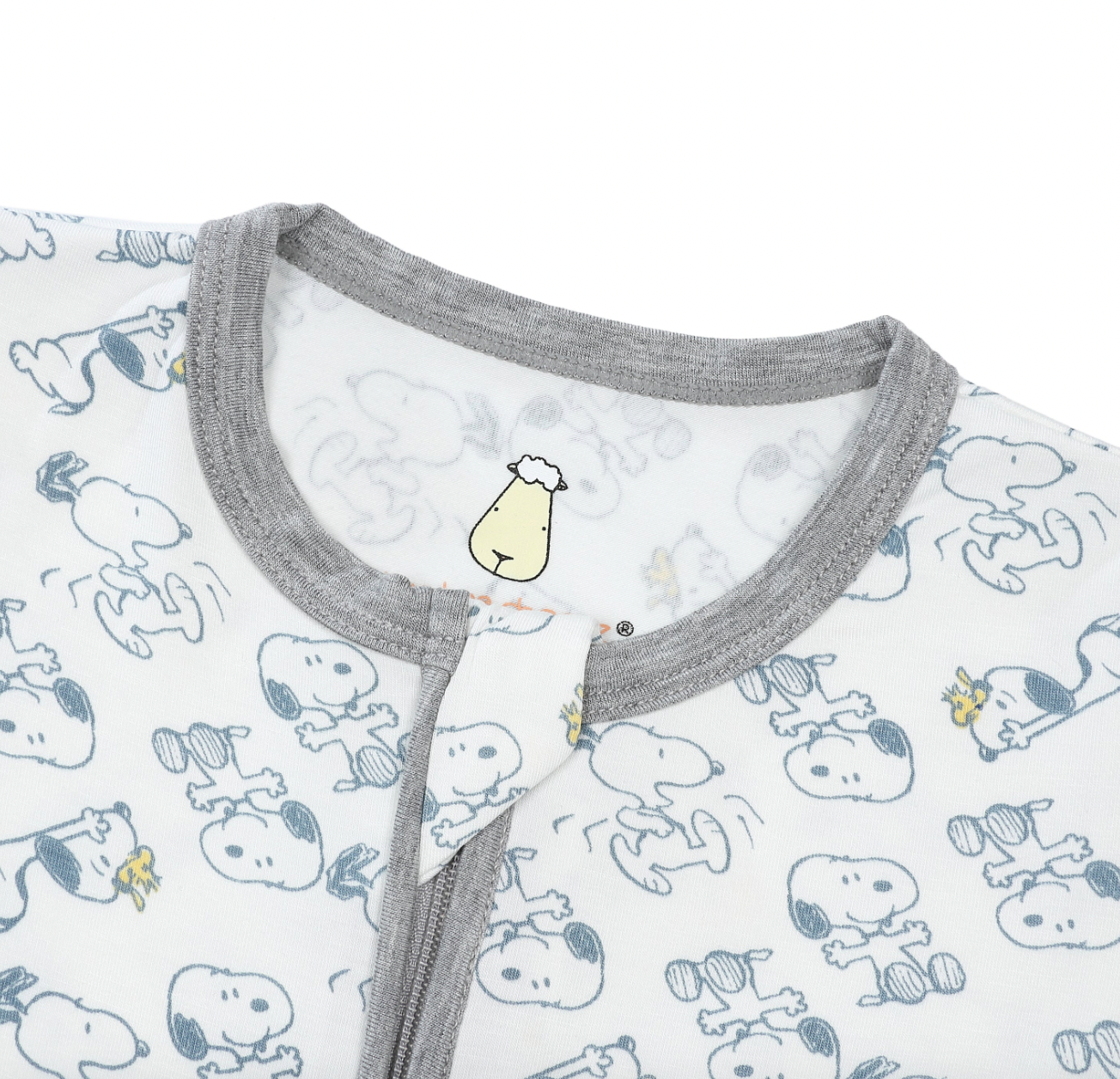 Snoopy Zip Romper S02 White