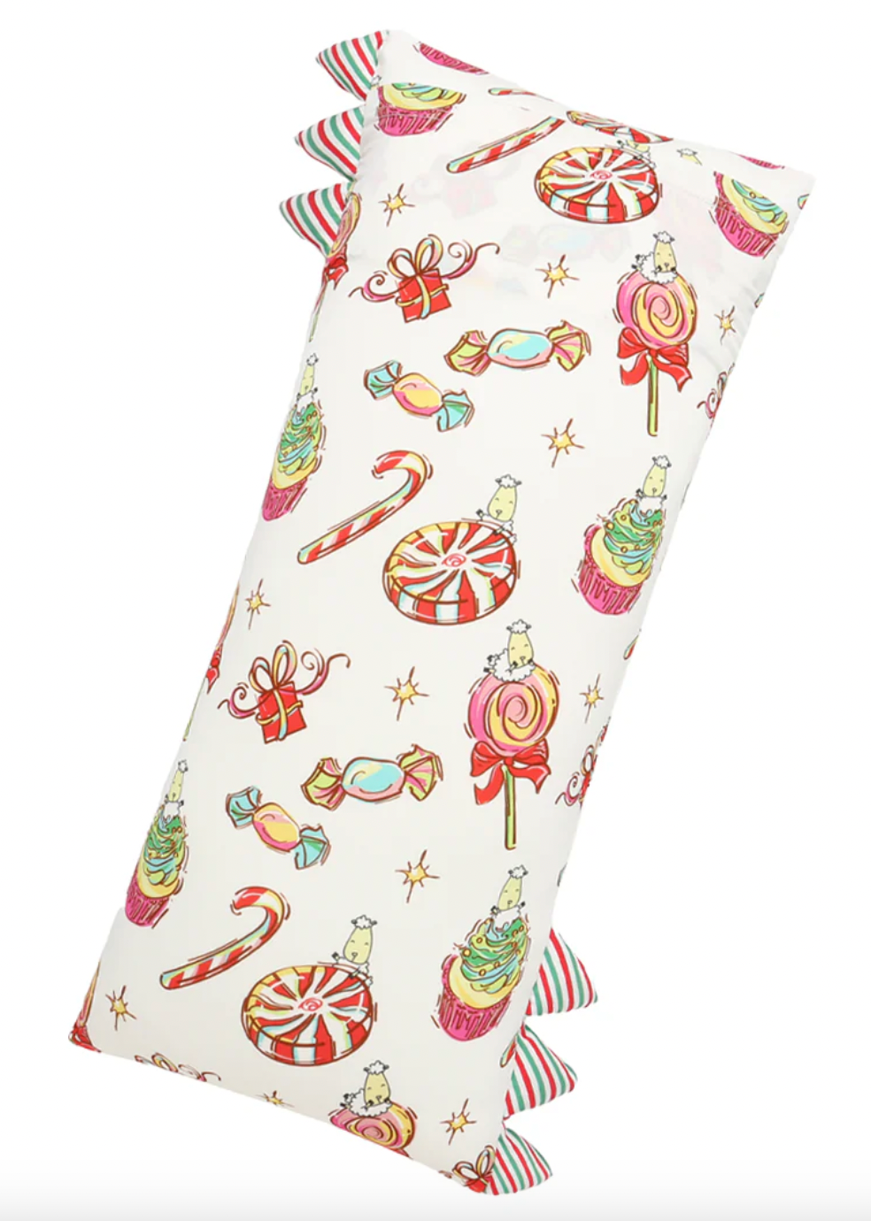 Jumbo Bed-Time Buddy™ Sweetmas Wonderland White with Stripe tag