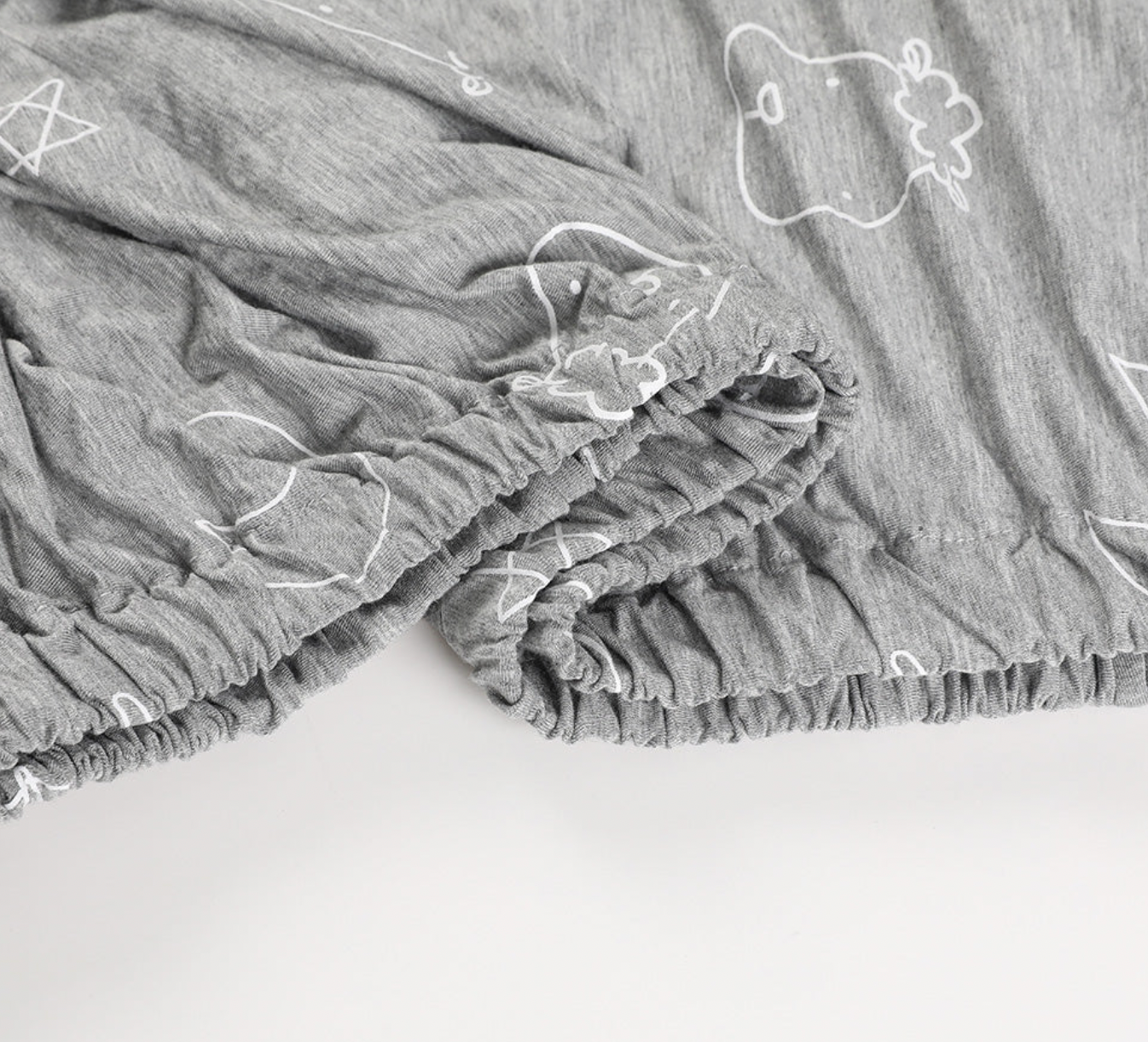 Mattress Sheet Sweet Dreams Baa Baa Grey