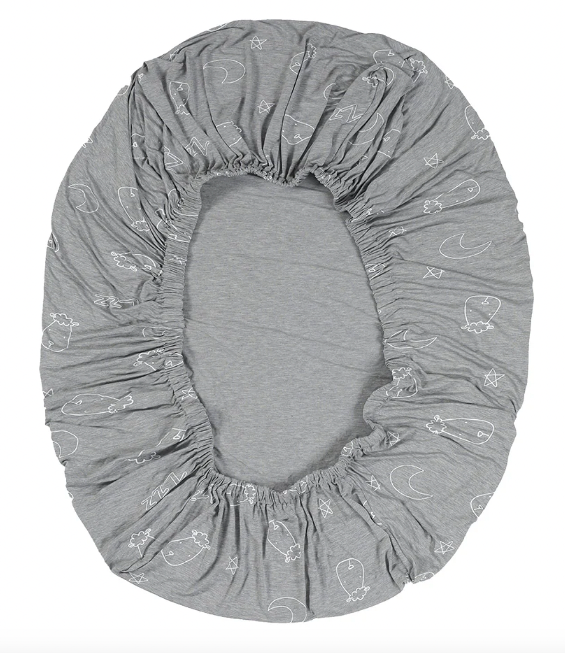 Mattress Sheet Sweet Dreams Baa Baa Grey