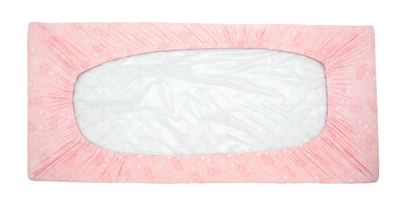Mattress Sheet Baa Baa in the Universe Pink - Single Bed