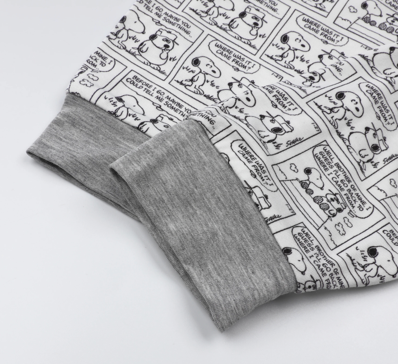 Snoopy V2 PJ Set Short Sleeve Shirt S31 White + Pants S31 White