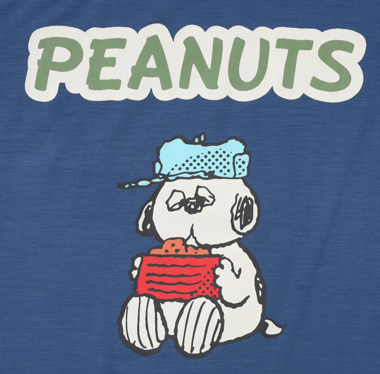 Snoopy V2 PJ Set Short Sleeve Shirt S30 Blue + Shorts S30 Blue