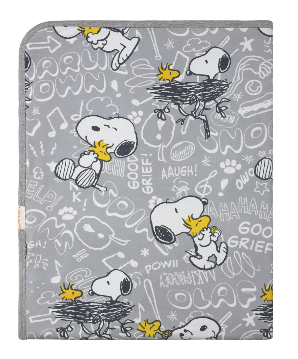 Double Layer Blanket Snoopy V2 S41 Grey Kids (4Yrs & above)
